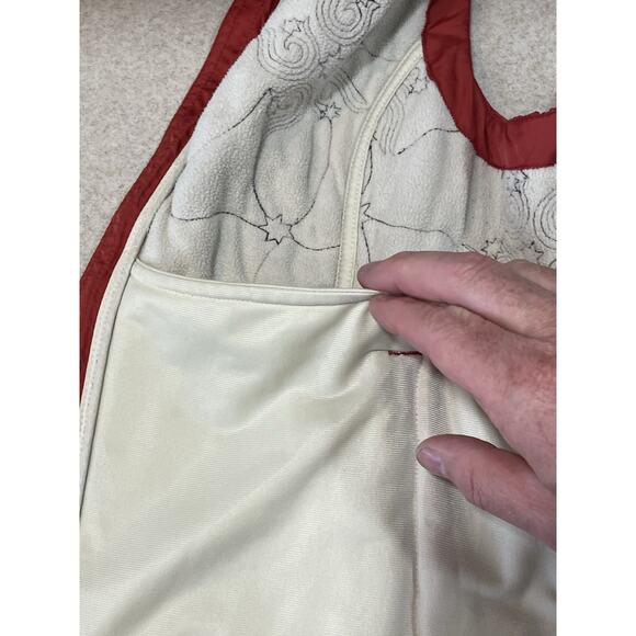 Isis Sultana Vest Womens Size 12 Red Quilted Full Zip Outdoor Jacket Boho - Picture 8 of 15